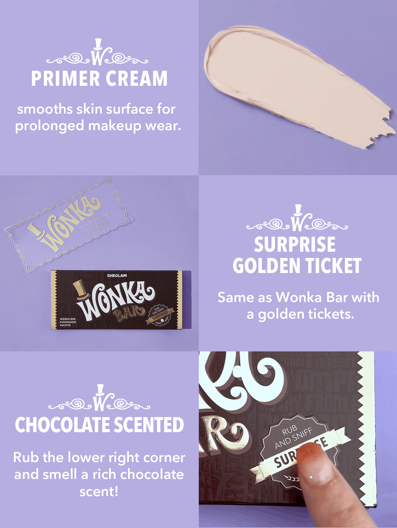 WILLY WONKA WONKA BAR EYESHADOW PALETTE