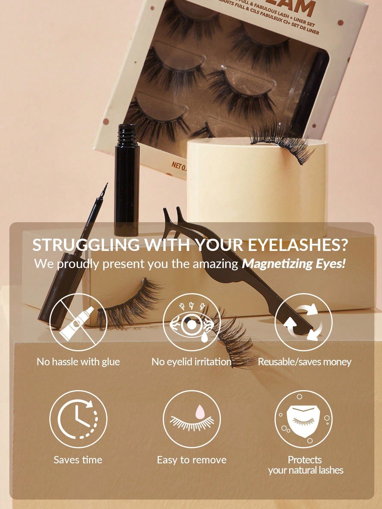 MAGNETIZING EYES FULL & FABULOUS LASH + LINER SET