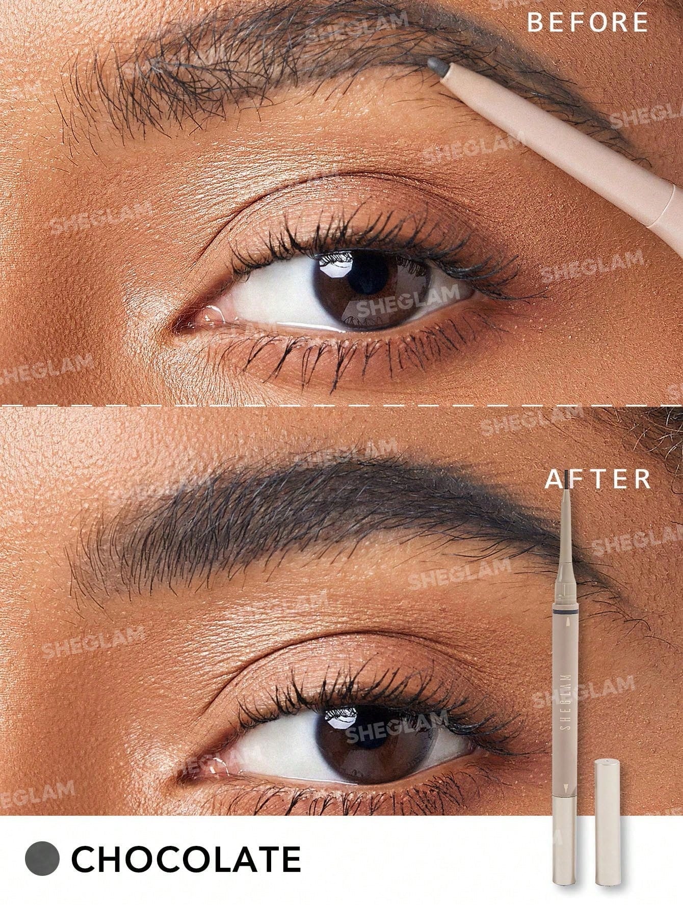 BROWS ON DEMAND 2-IN-1 BROW PENCIL - CHOCOLATE