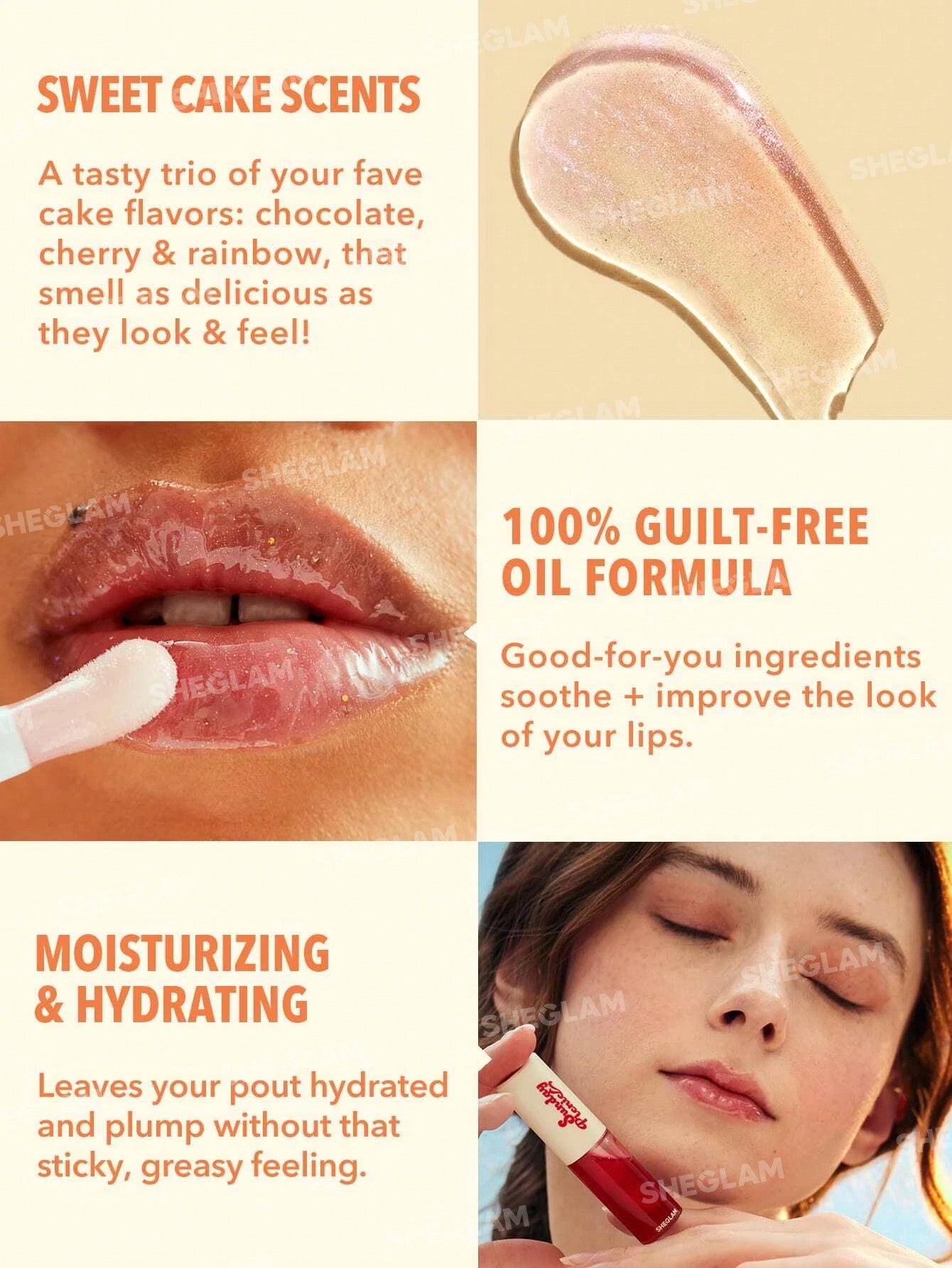 SUNDAY PICNIC LAYER CAKE LIP OIL SET