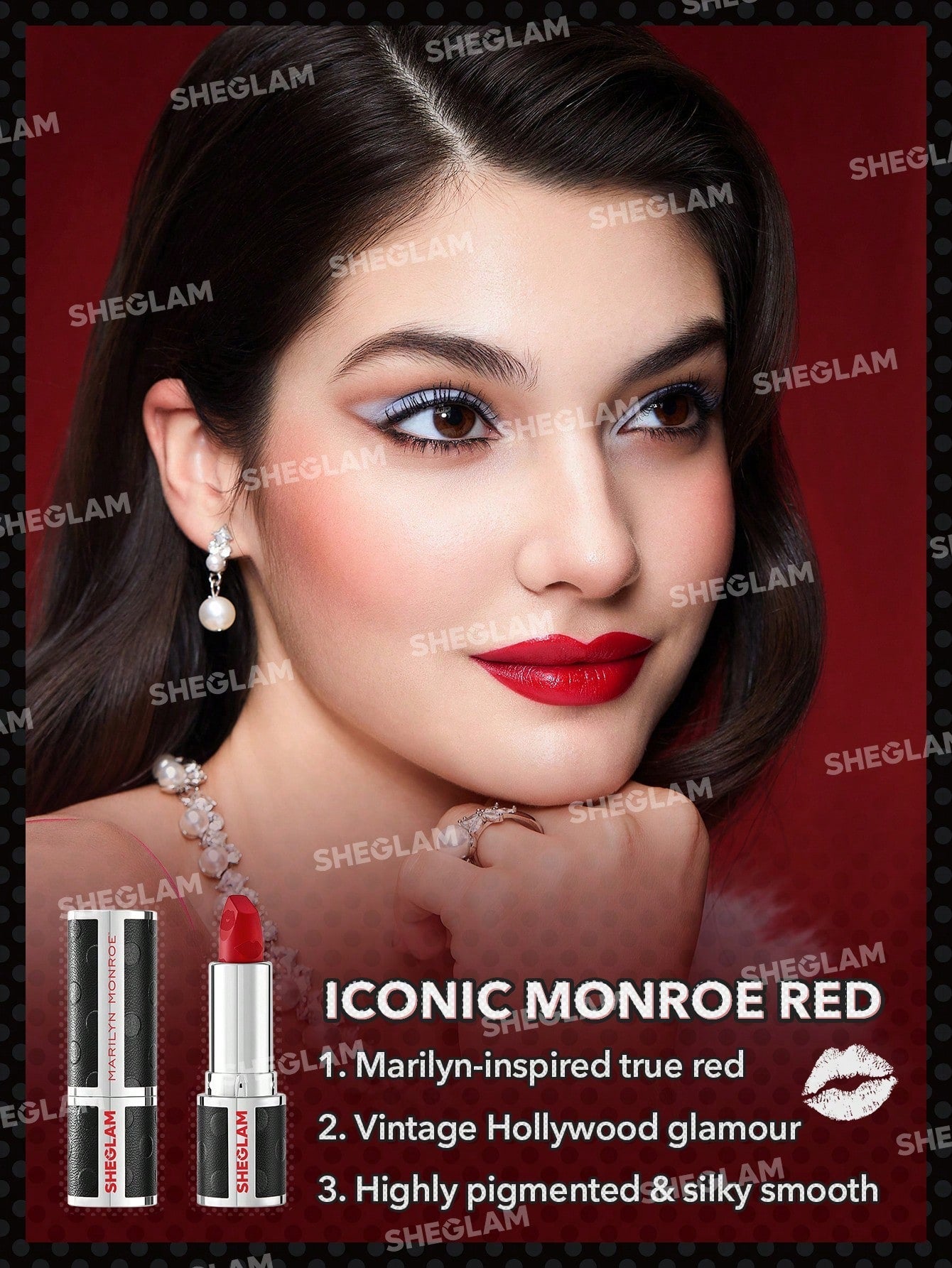 MARILYN MONROE X SHEGLAM THE ICON LIPSTICK-XOXO, MARILYN