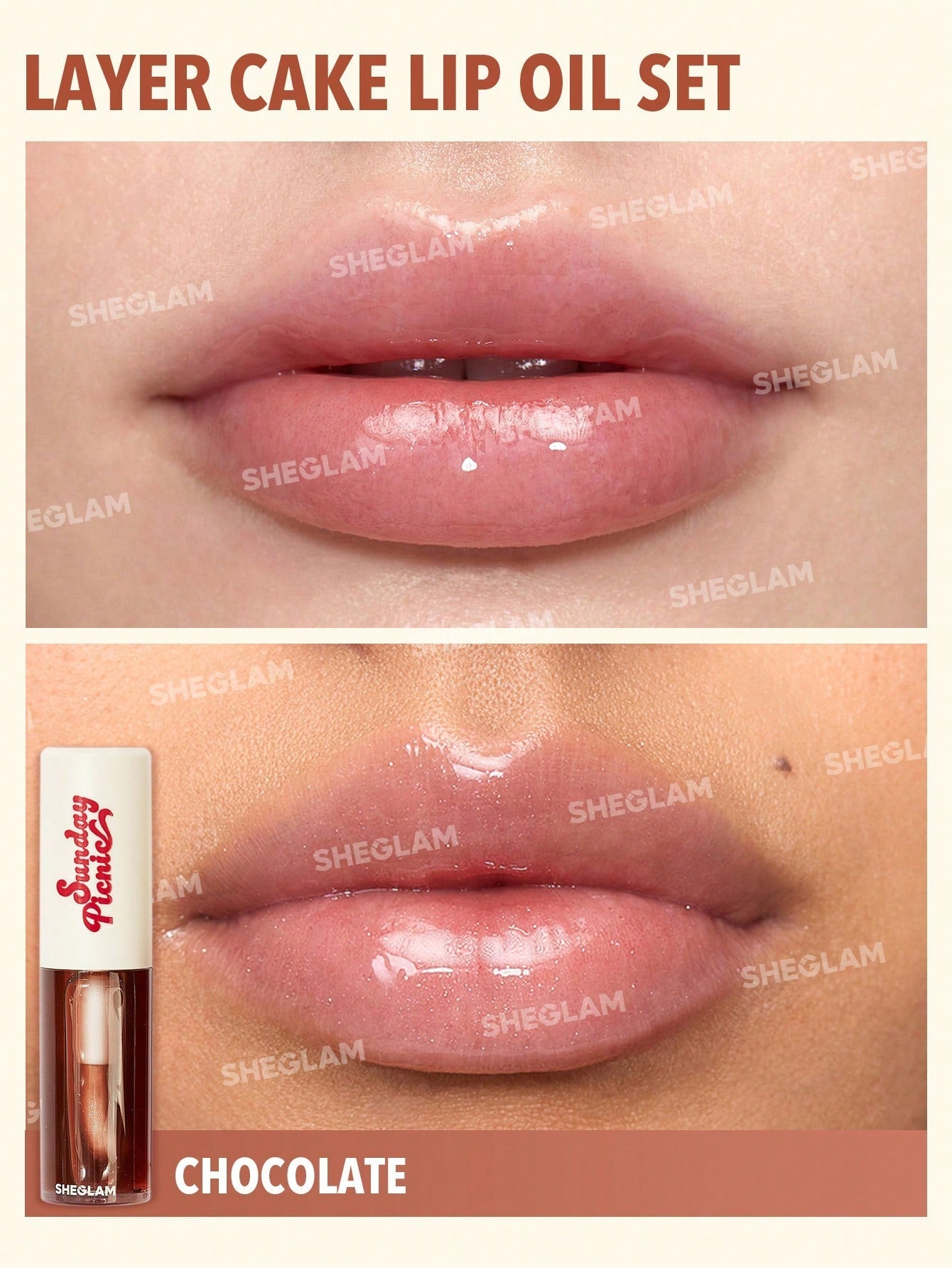 SUNDAY PICNIC LAYER CAKE LIP OIL SET