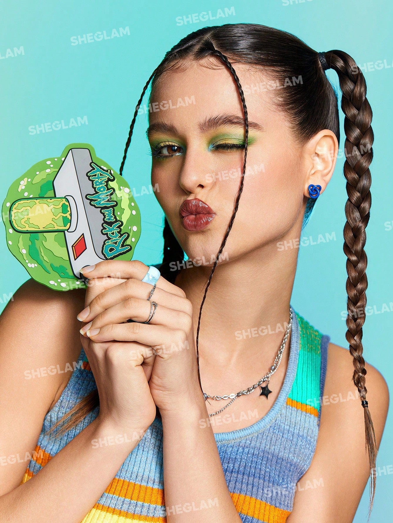 RICK AND MORTY X SHEGLAM HAND MIRROR