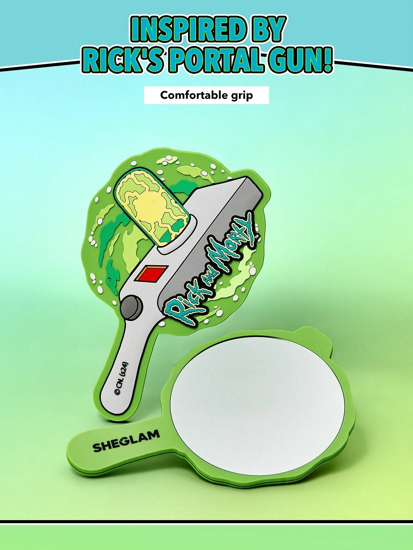 RICK AND MORTY X SHEGLAM HAND MIRROR