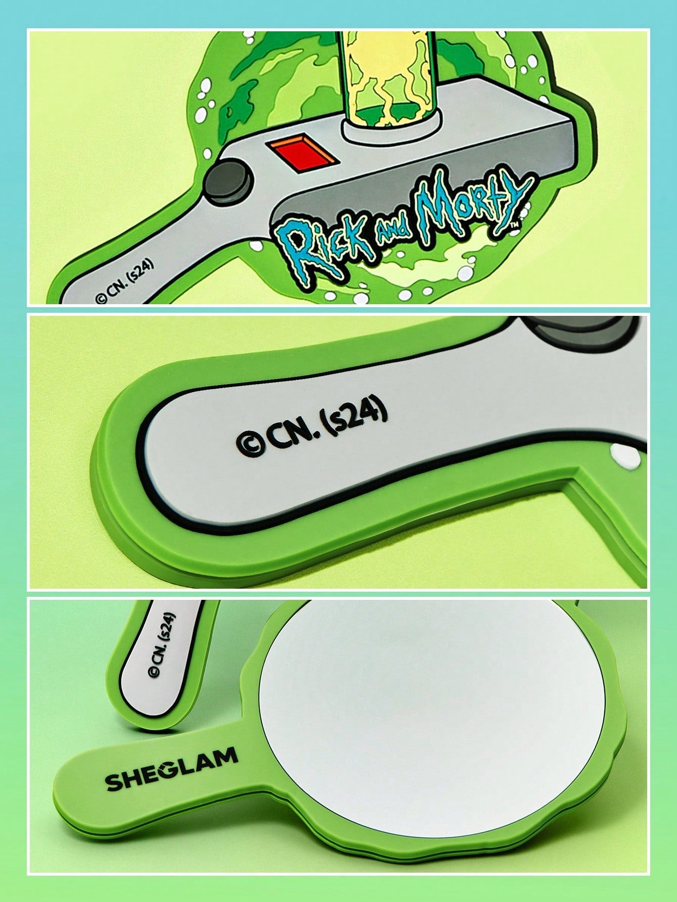RICK AND MORTY X SHEGLAM HAND MIRROR