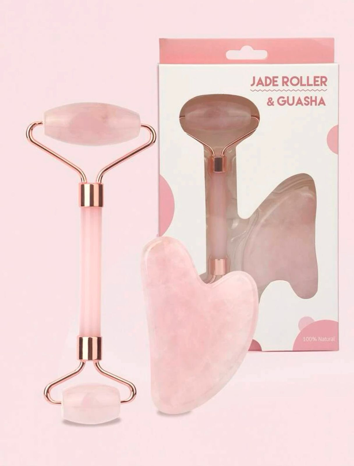 GUA SHA & JADE ROLLER SET
