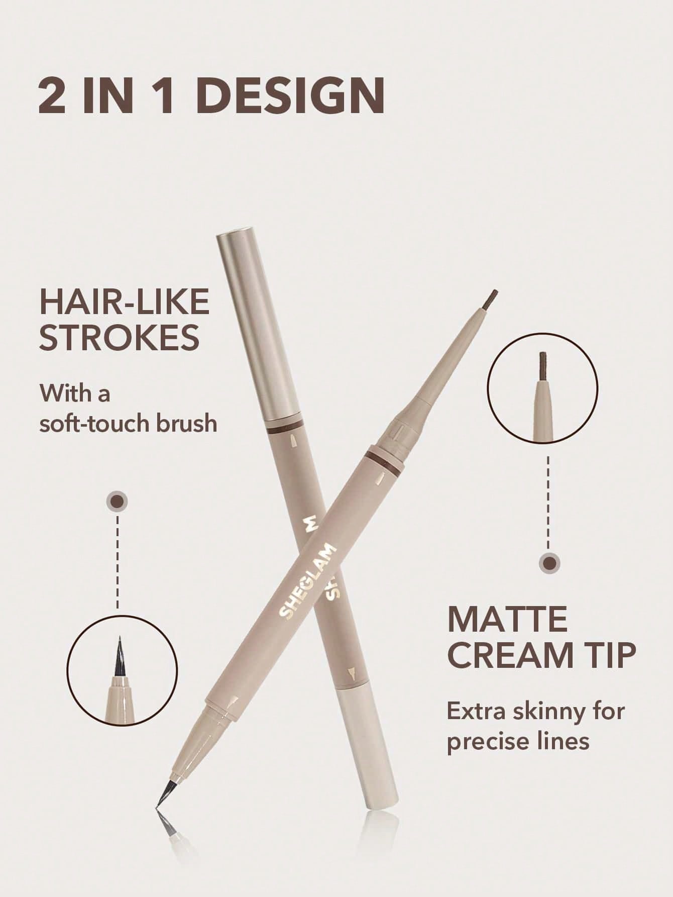 BROWS ON DEMAND 2-IN-1 BROW PENCIL - CHOCOLATE