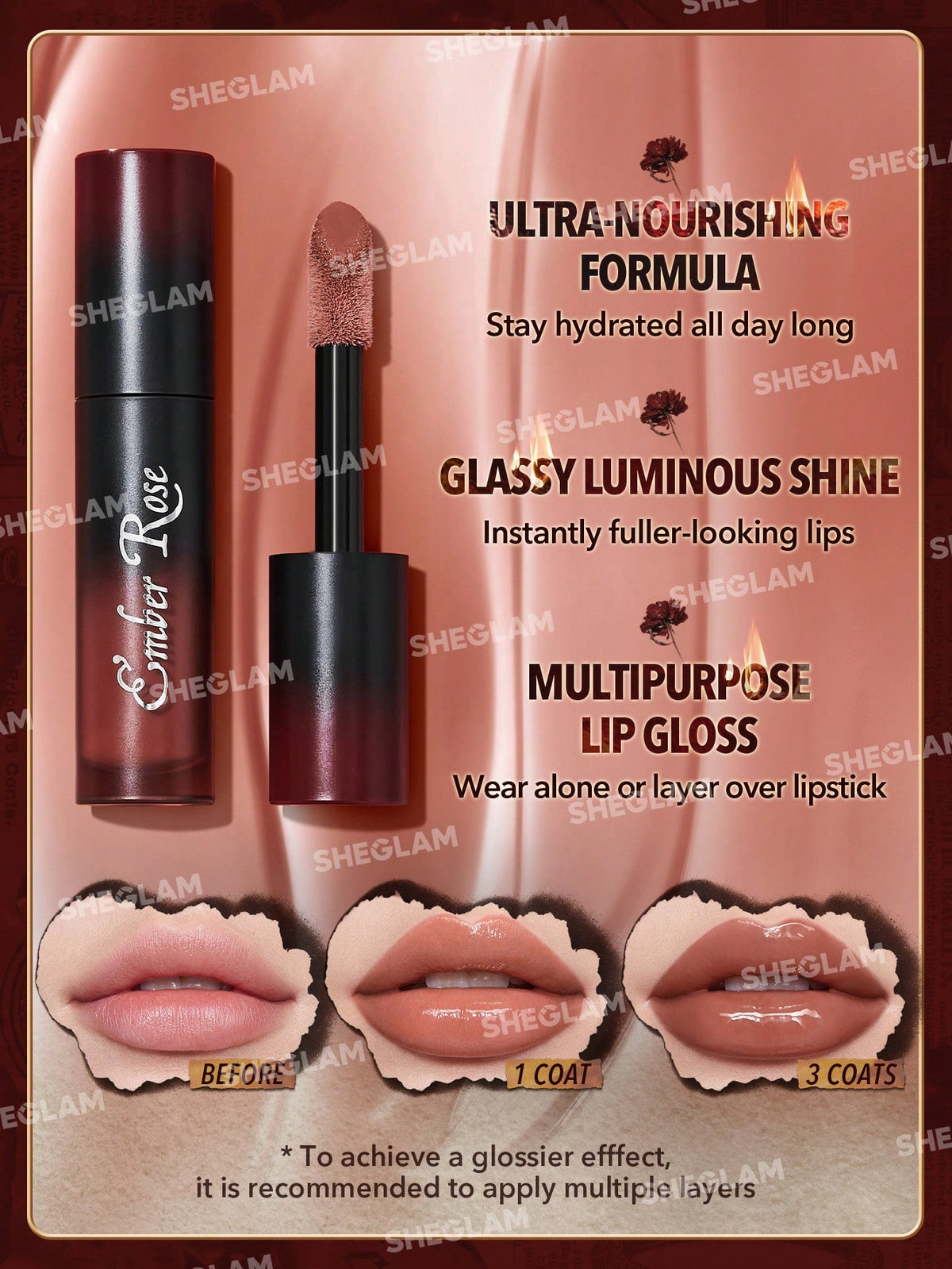 EMBER ROSE IMMORTAL LOVE NOURISHING LIP GLOSS